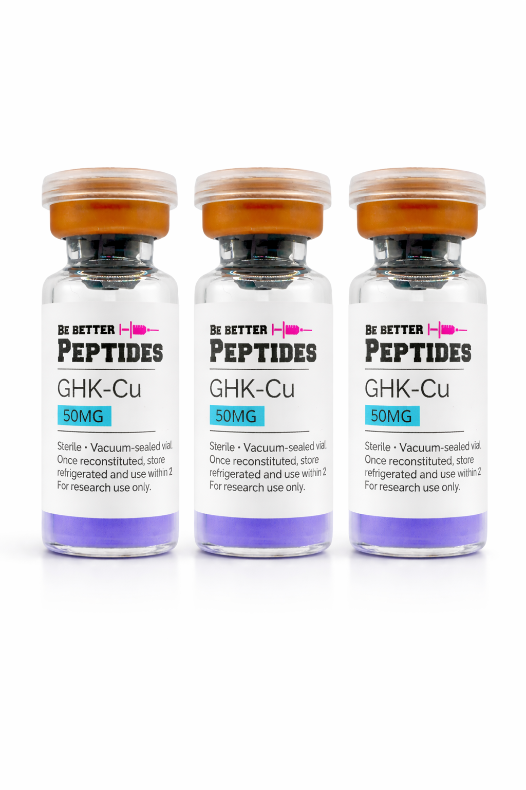 3X GHK-Cu 50MG (150MG Total) – Be Better Peptides