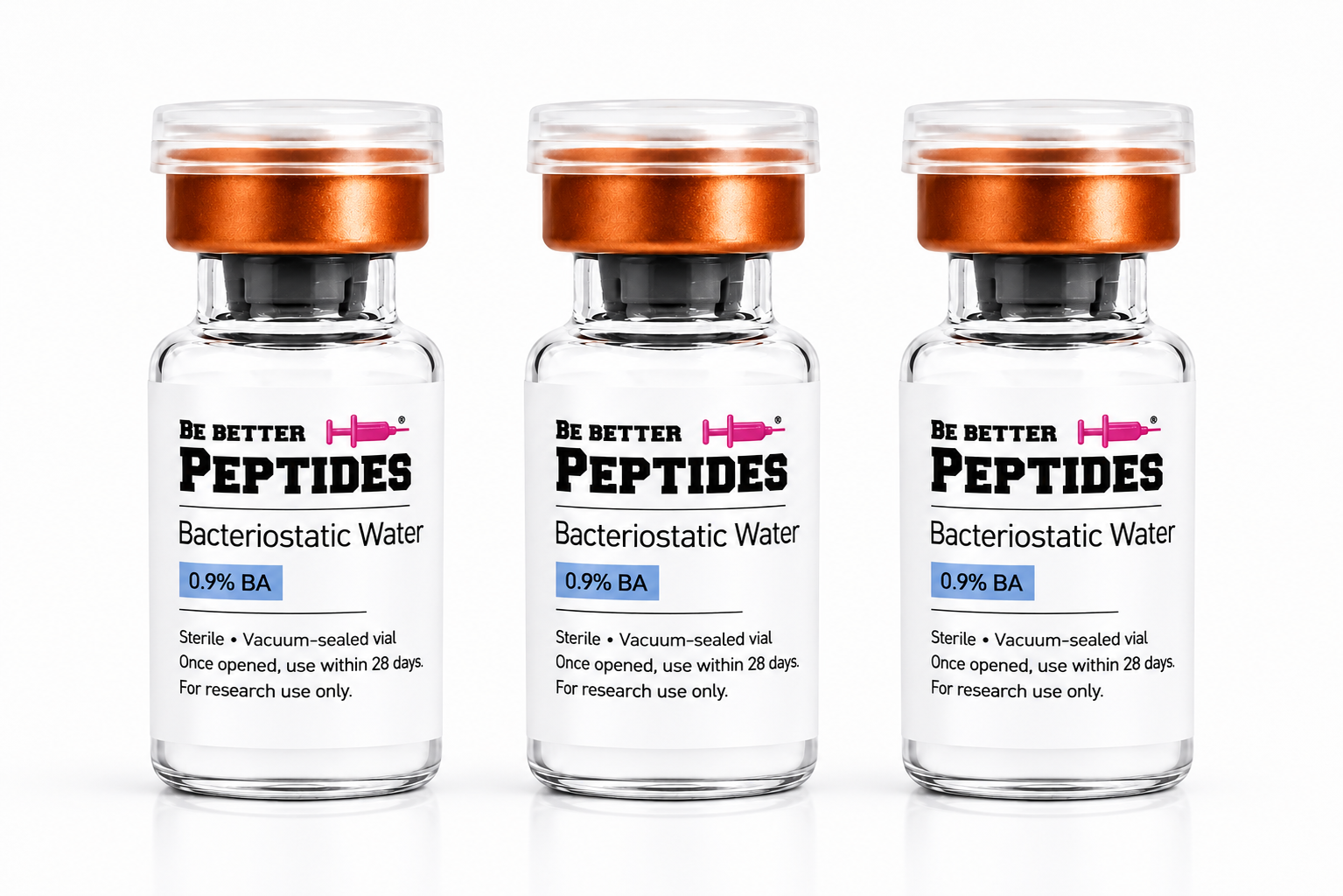Bacteriostatic water - 3 x 3ML