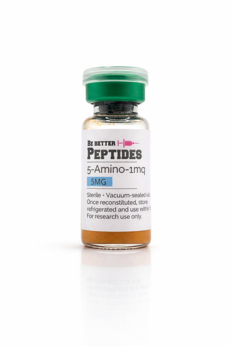 5-amino-1mq 5mg research compound lyophilized vial laboratory grade