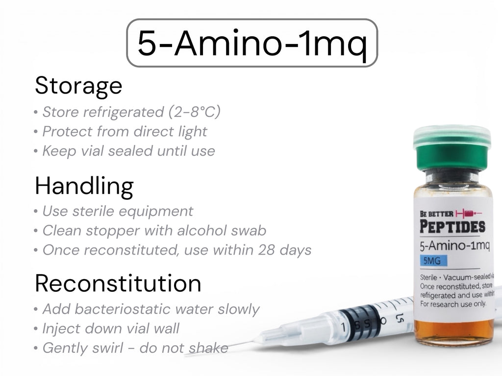 5-amino-1mq storage and handling laboratory research guidelines