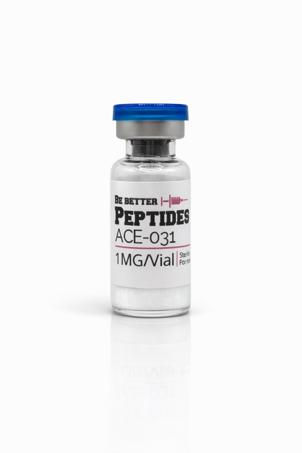 ACE-031 1mg lyophilized research peptide vial laboratory grade