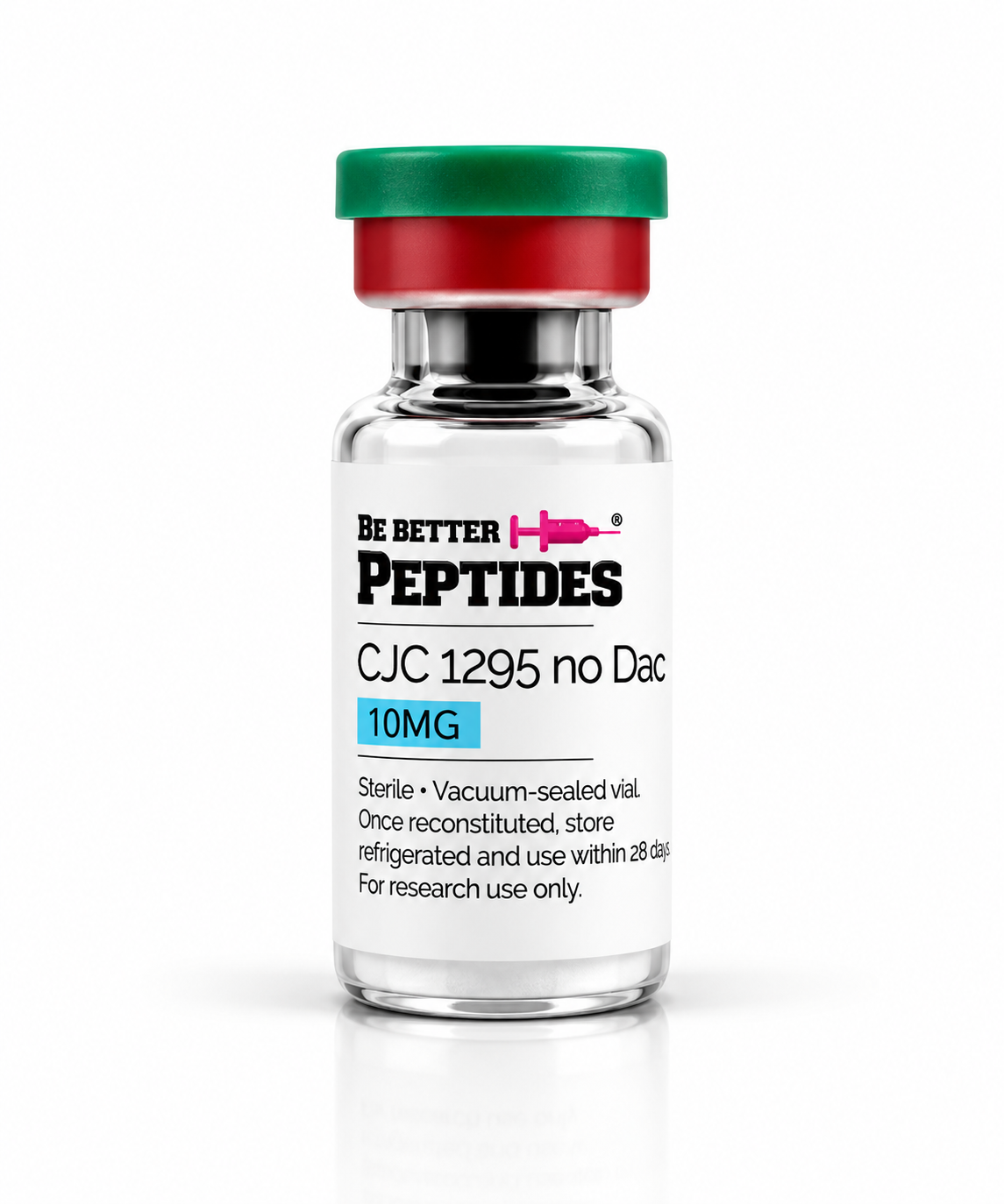 Be Better Peptides CJC-1295 No DAC 10mg research peptide vial
