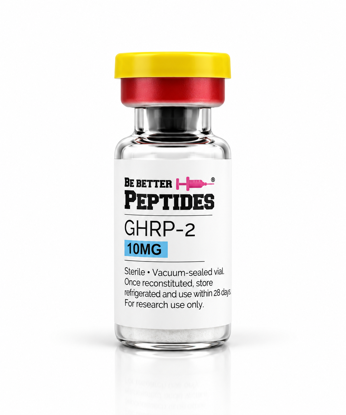 Be Better Peptides GHRP-2 10mg research peptide vial