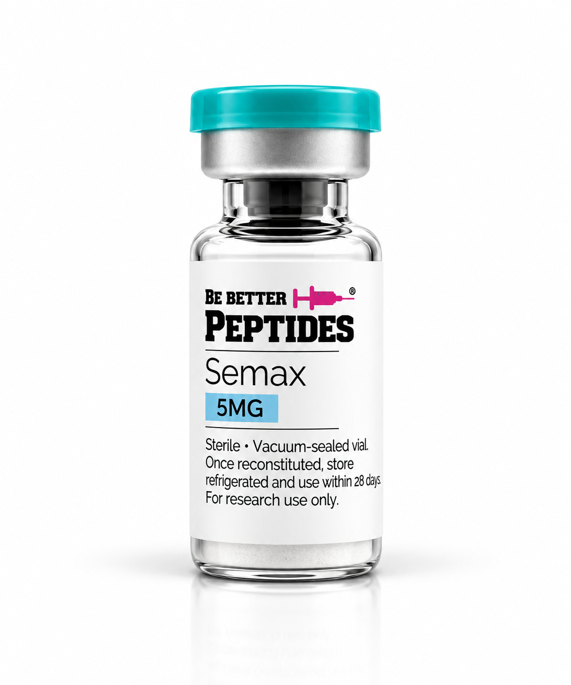 Be Better Peptides Semax 5mg research peptide vial