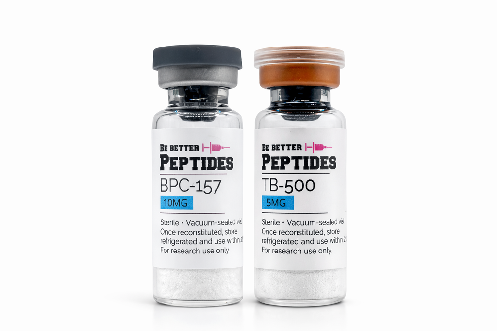 BPC-157 TB-500 peptide blend lyophilized research vial laboratory grade
