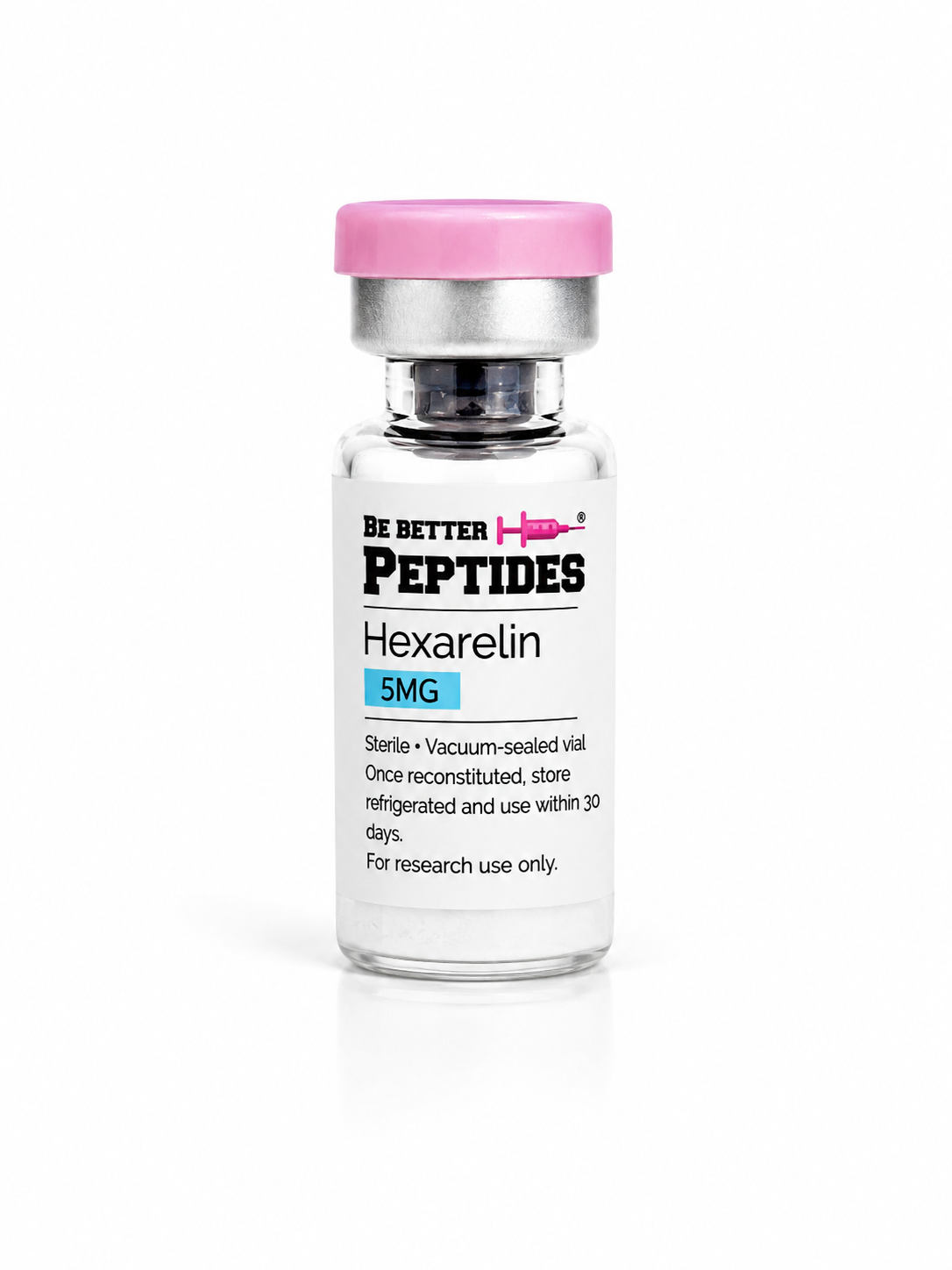 Hexarelin 5mg research peptide vial - Be Better Peptides