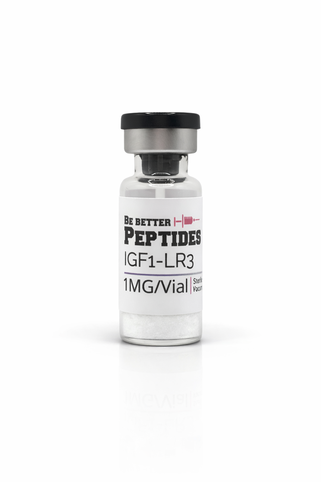 IGF-1 LR3 1mg lyophilized research peptide vial laboratory grade