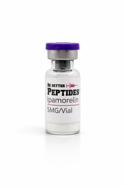 Ipamorelin 5mg lyophilized research peptide vial laboratory grade