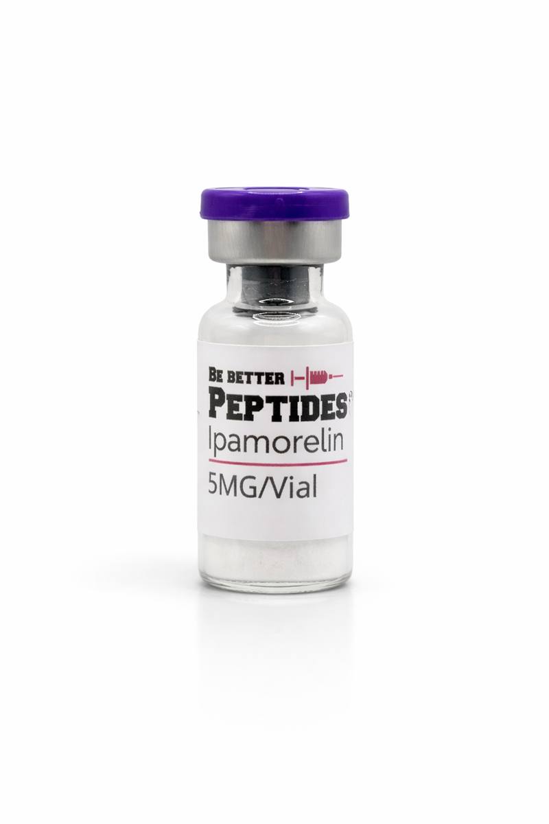 Ipamorelin 5mg lyophilized research peptide vial laboratory grade