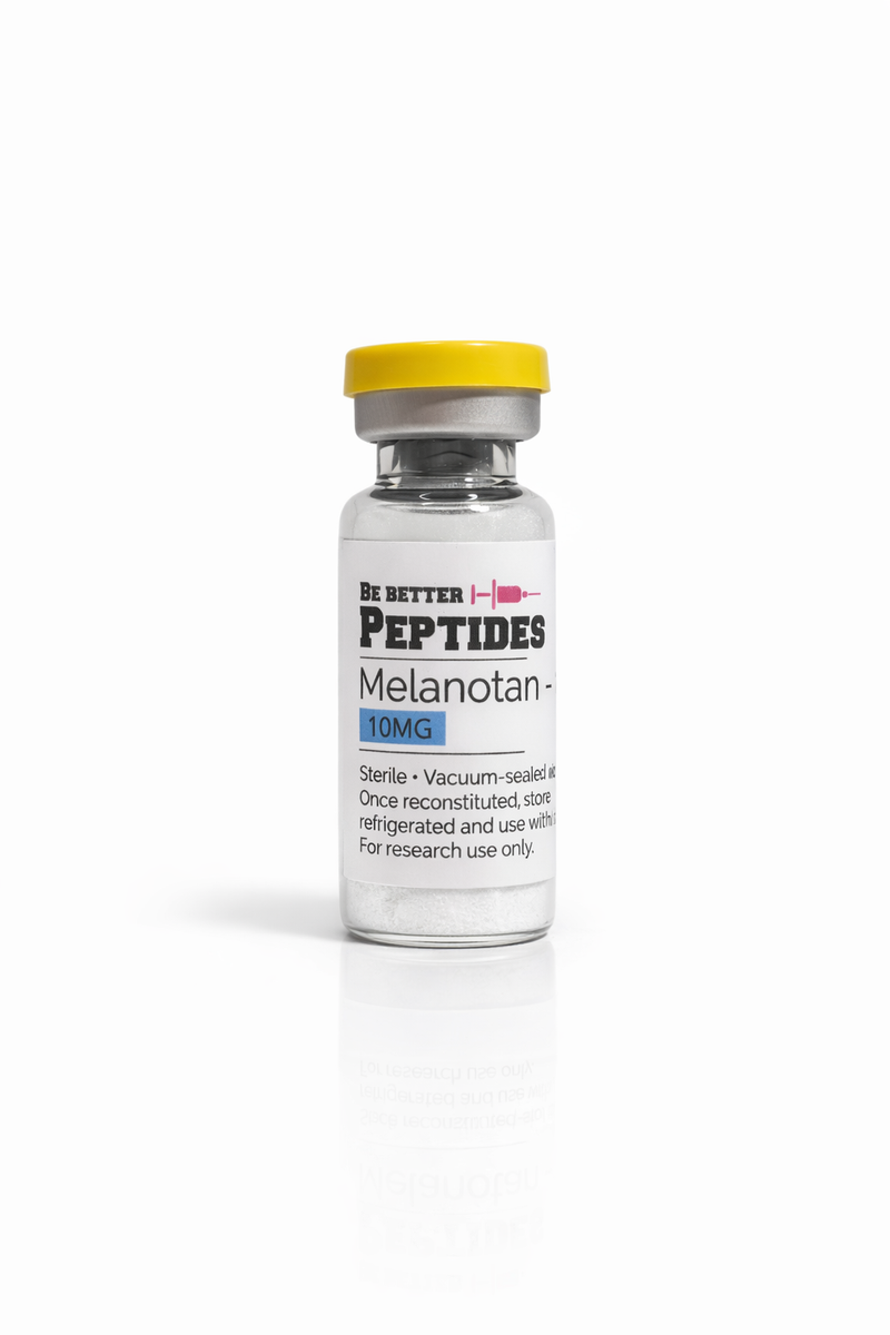 Melanotan 2 MT2 lyophilized research peptide vial laboratory grade
