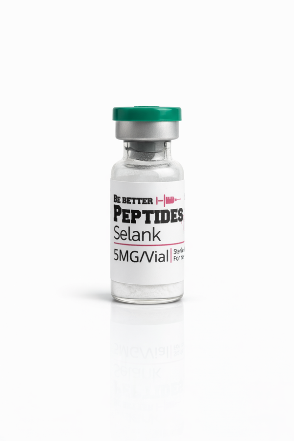 Selank 5mg lyophilized research peptide vial laboratory grade